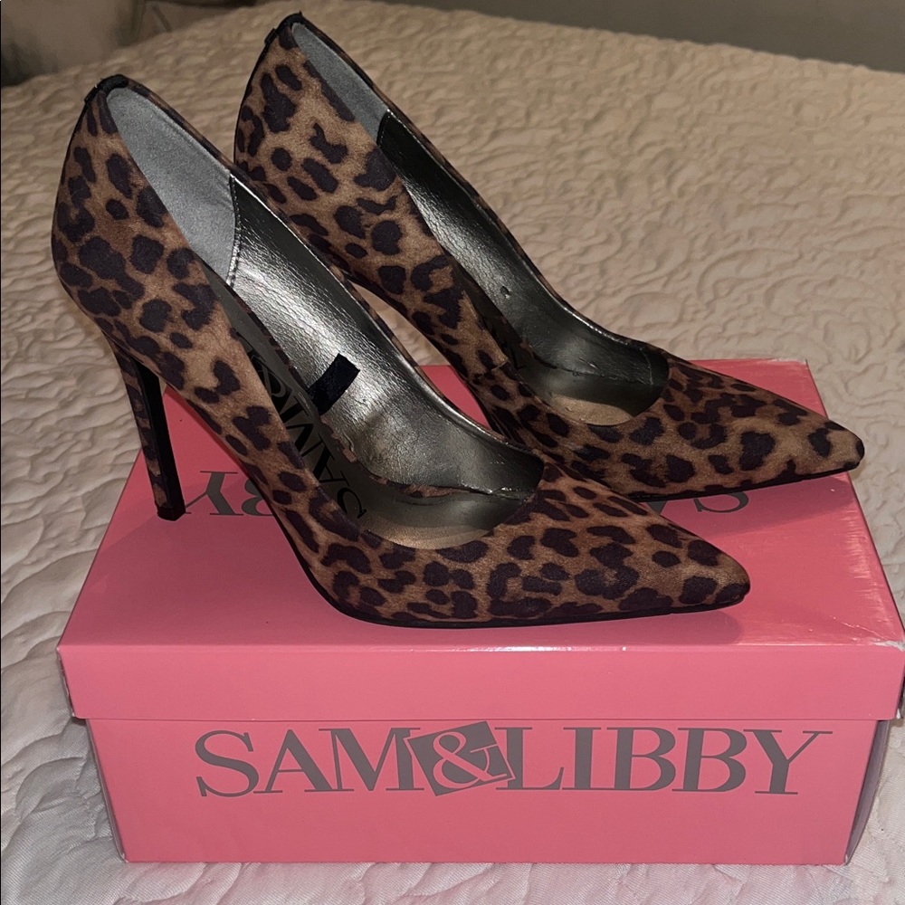 Sam & Libby Animal Print Heels